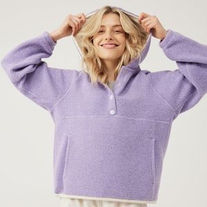 Outdoor Voices Lavender Fleece Pullover Large (L)